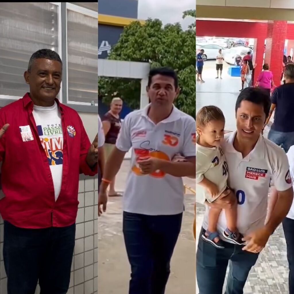 DUARTE, WELLINGTON E FRANKLIN VOTARAM NAS PRIMEIRAS HORAS DA MANHÃ NAS ELEIÇÕES MUNICIPAIS DE SÃO LUÍS