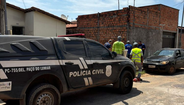 POLÍCIA CIVIL REALIZA AÇÃO CONTRA LIGAÇÕES CLANDESTINAS DE ÁGUA EM PAÇO DO LUMIAR