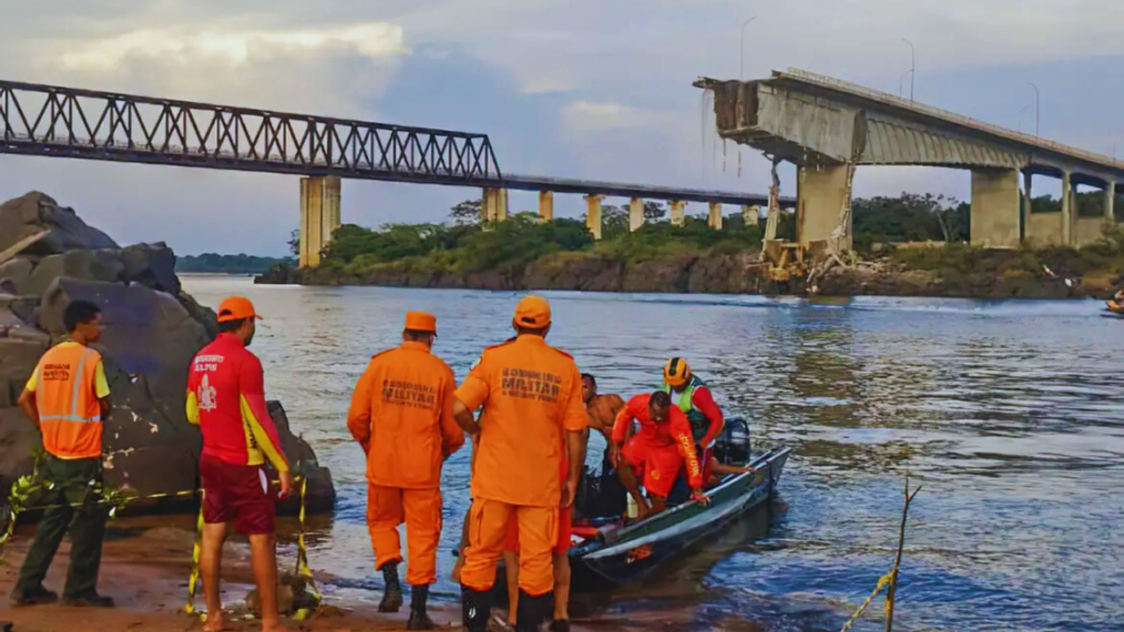 TRAGÉDIA NA PONTE ENTRE O MARANHÃO E TOCANTINS: 1 MORTO, 1 FERIDO E 14 DESAPARECIDOS ATÉ O MOMENTO